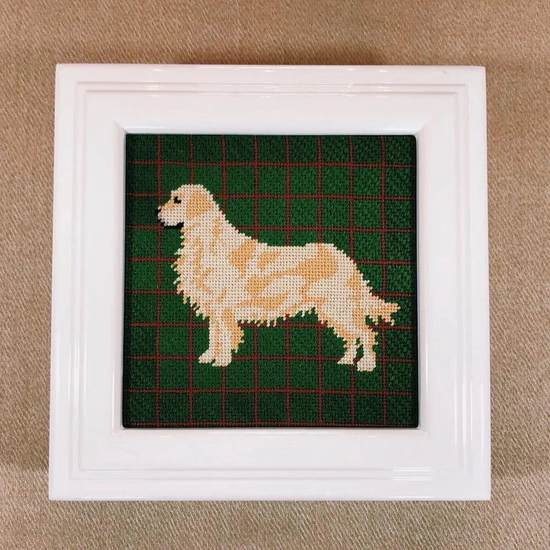 Pip & Roo Golden Retriever Needlepoint Canvas Erica Wilson