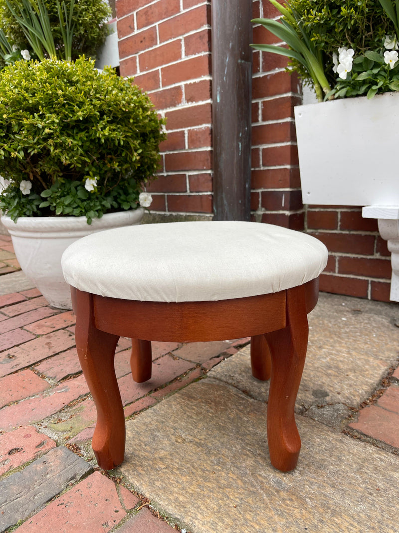 Round Foot Stool for Needlepoint