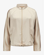 Satin Jacket with Zip