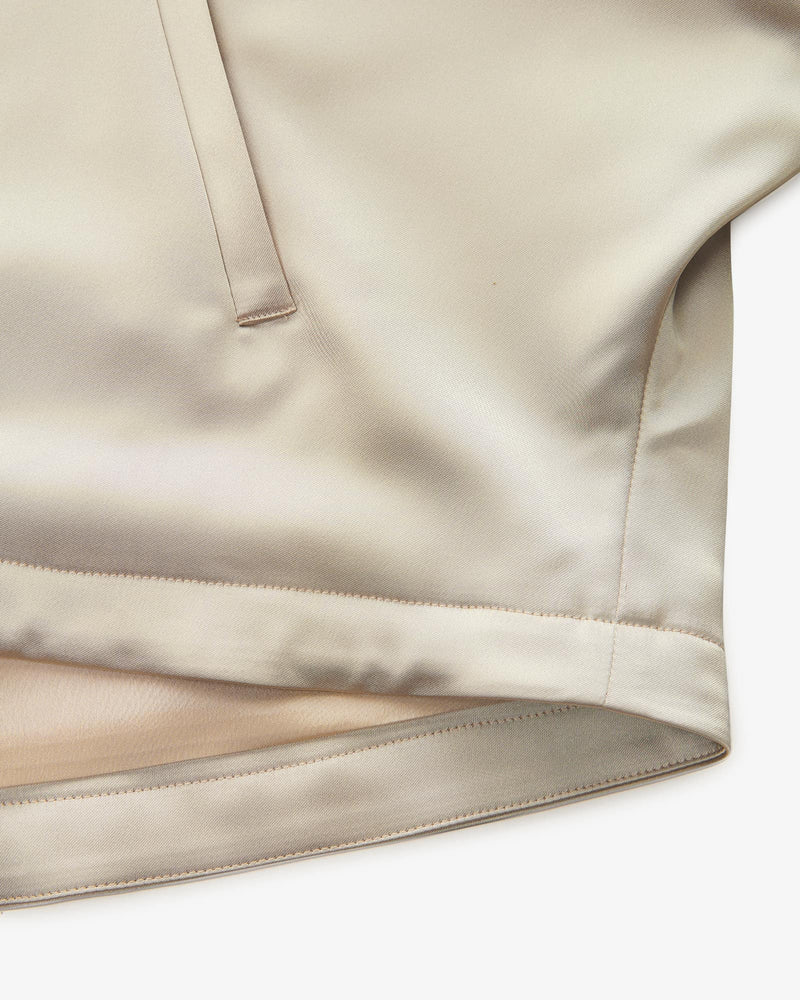Satin Jacket with Zip
