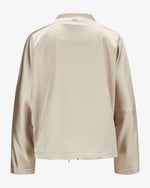 Satin Jacket with Zip