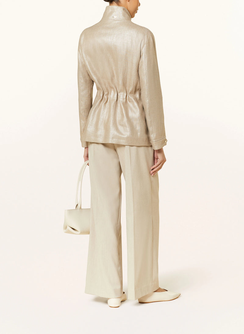 Laminated Linen Field Jacket