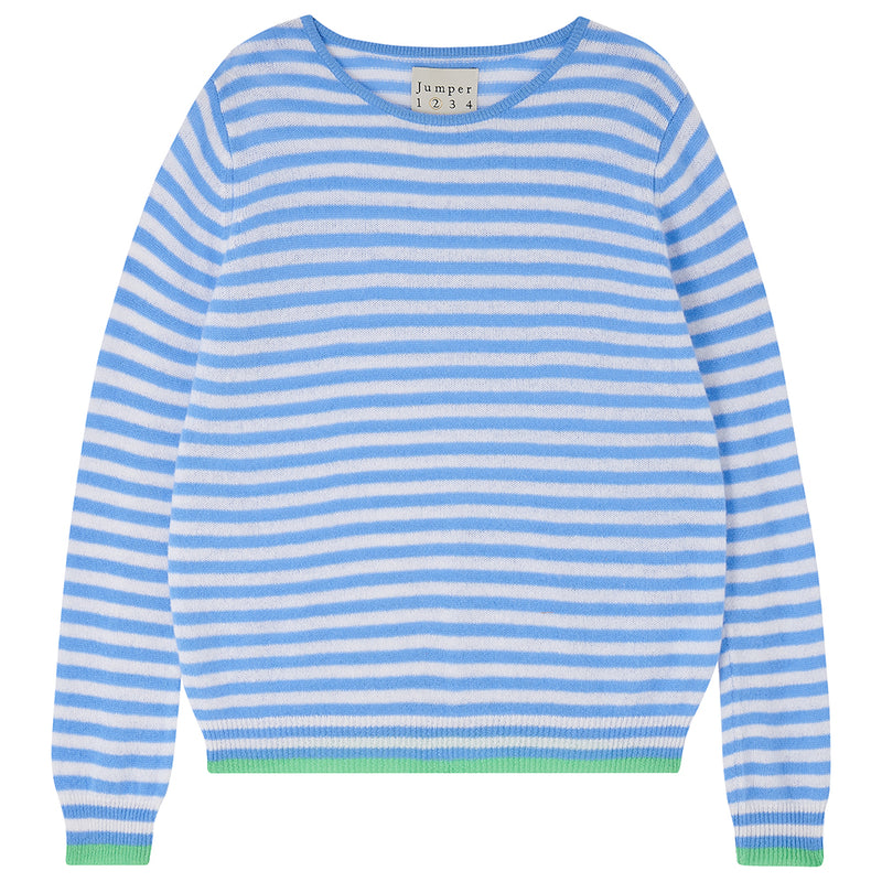 Tipped Little Stripe Crew
