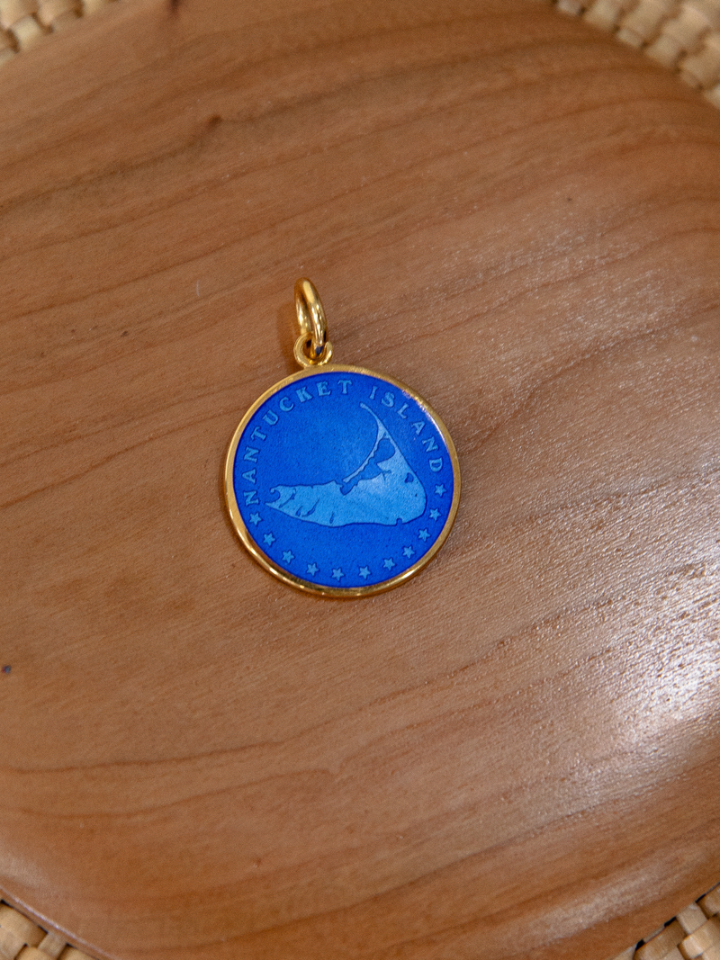 Gold Large Nantucket Medallion