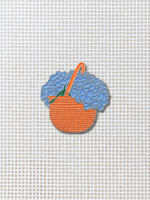 Hydrangea Light Ship Basket Needle Minder