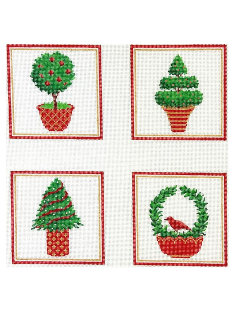 Christmas Topiary Coasters