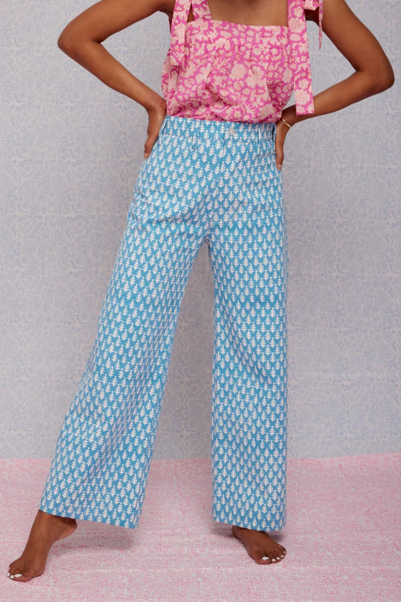 Disco Pants in Cornflower Blue