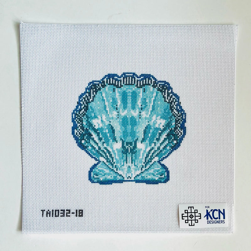 Scallop Canvas Turquoise