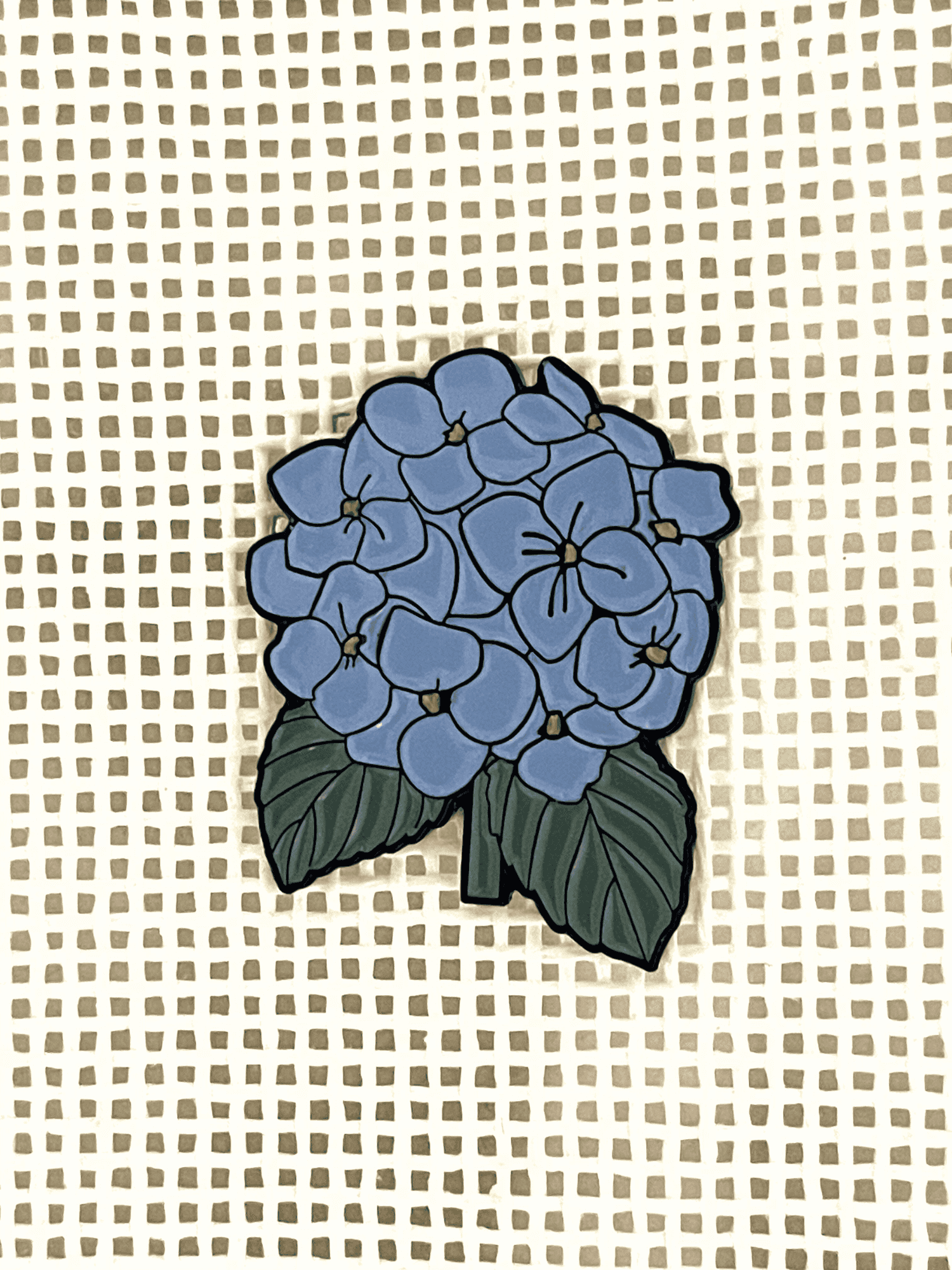 Erica Wilson Blue Hydrangea Needle Minder