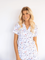 Multicolor Clambake Short PJ Set