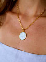 Gold Large Nantucket Medallion