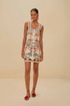Delicate Forest Pink Mini Dress