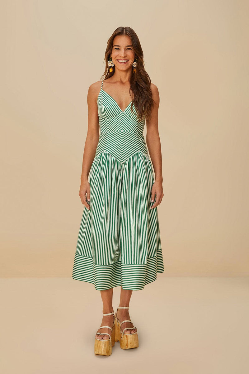 Bicolor Stripes Dress