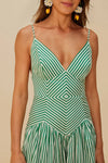 Bicolor Stripes Dress