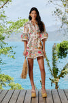 Delicate Forest Scarves Off-White Mini Dress