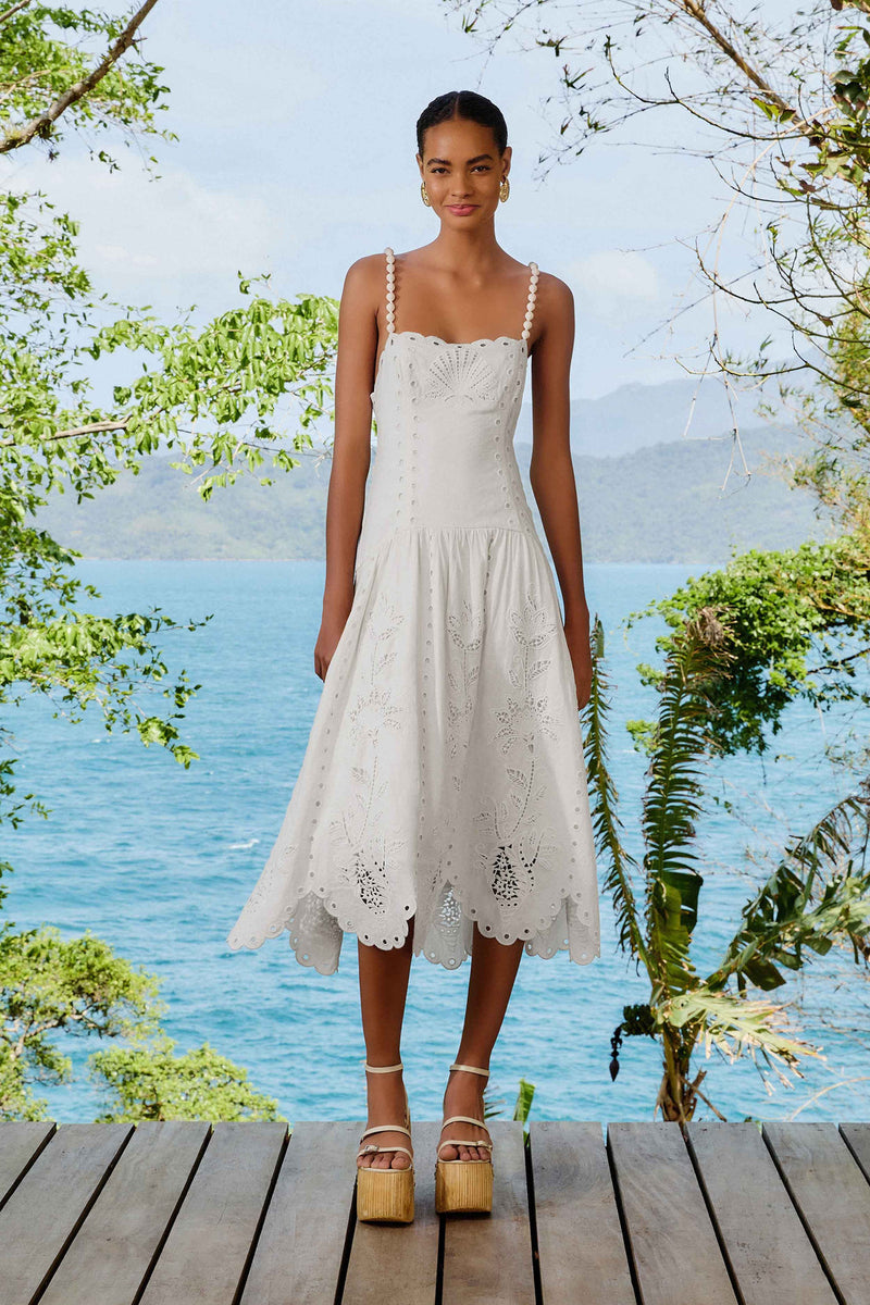 Off-White Richilieu Midi Dress