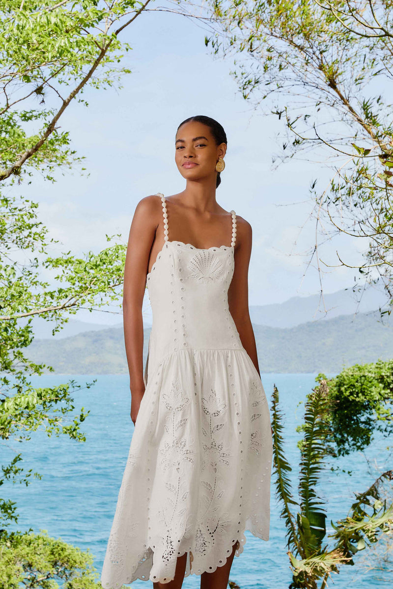 Off-White Richilieu Midi Dress