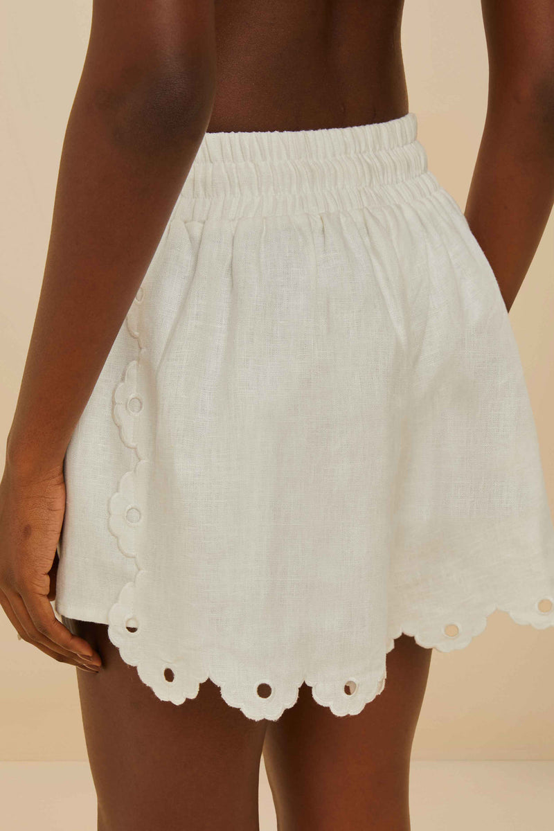 Off-White Flowers Richelieu Shorts