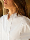 Victoria White Italian Tuxedo Shirt