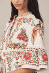 Delicate Forest Scarves Off-White Mini Dress