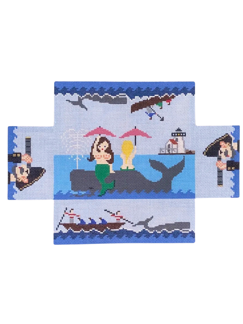 Mermaid Whale Ride Brick Cover