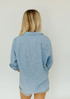 Eileen Relaxed Button-Up Washed Blue