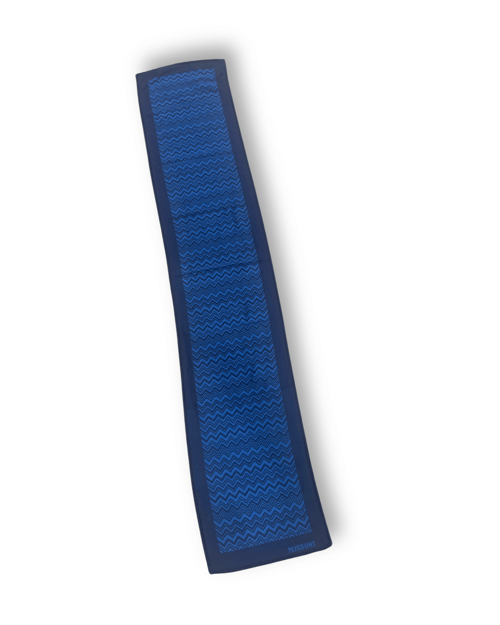 Blue Zig Zag Scarf
