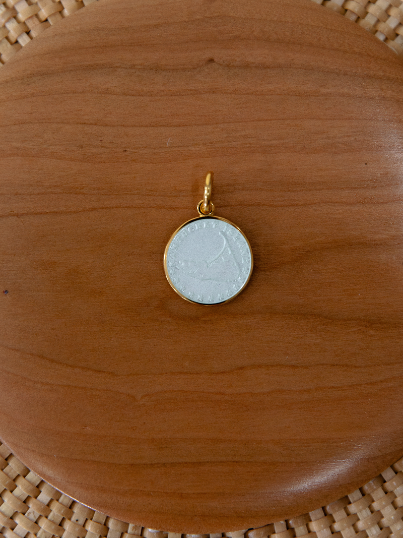 Gold Small Nantucket Medallion