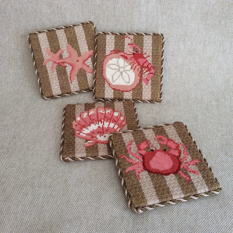 Shells & Crustaceans Coasters