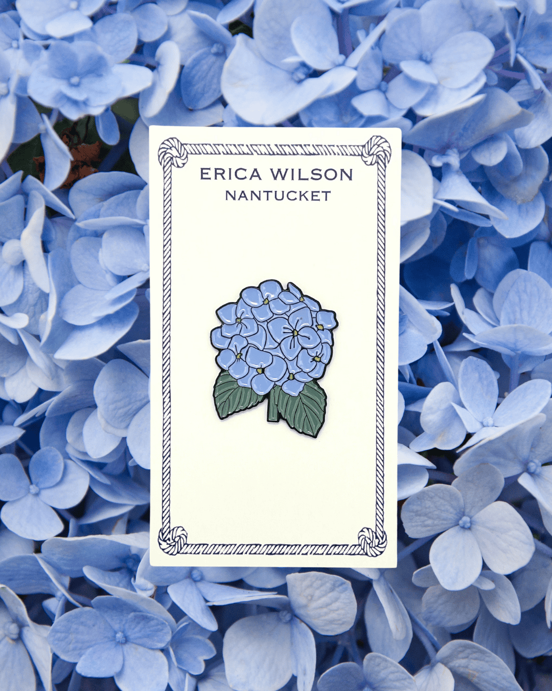 Erica Wilson Blue Hydrangea Needle Minder