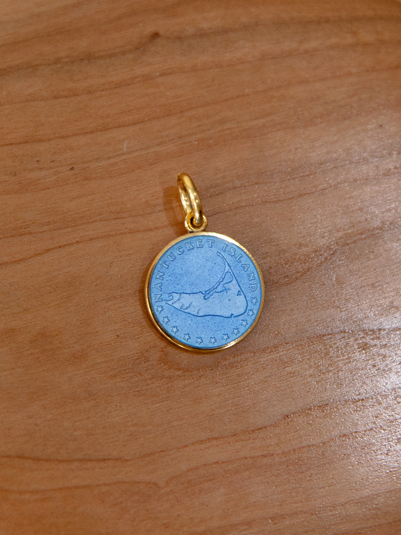 Gold Small Nantucket Medallion