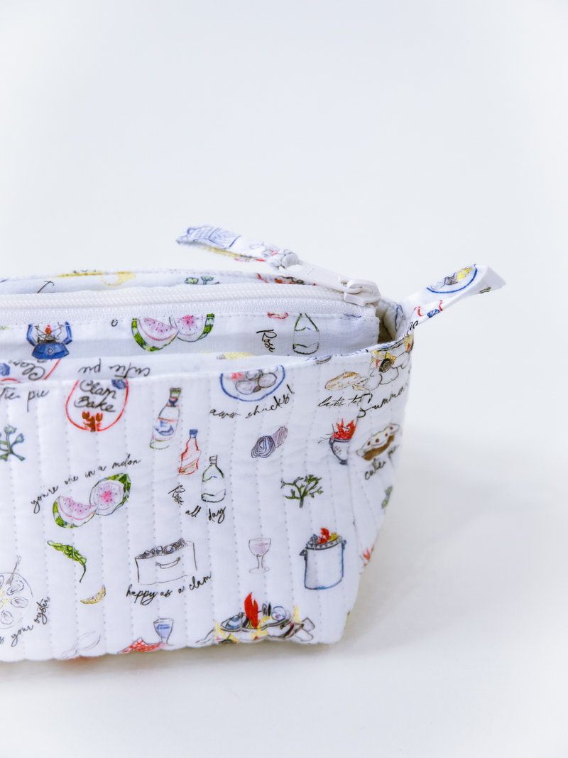 Quilted Makeup Bag