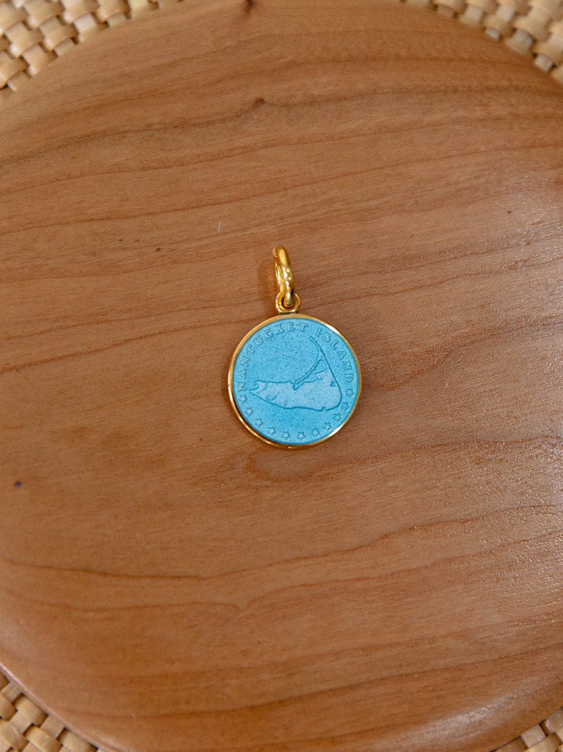 Gold Large Nantucket Medallion