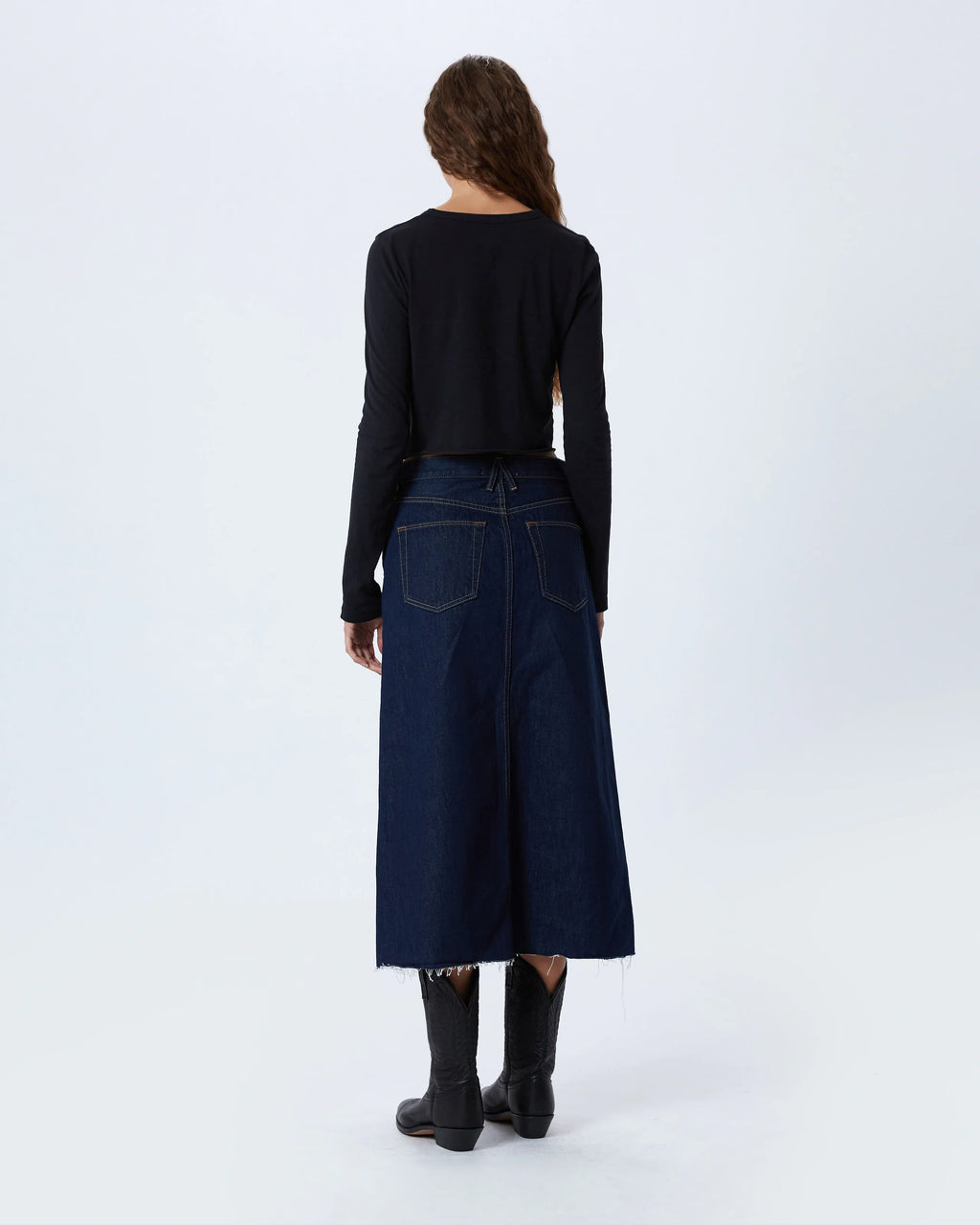 Midi Denim Skirt
