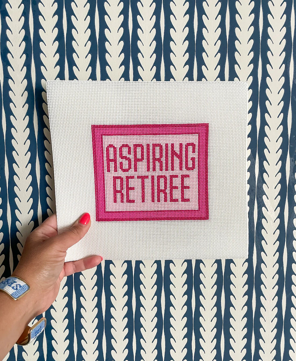 Blue Canary Canvas Aspiring Retiree Erica Wilson