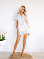 Multicolor Clambake Short PJ Set
