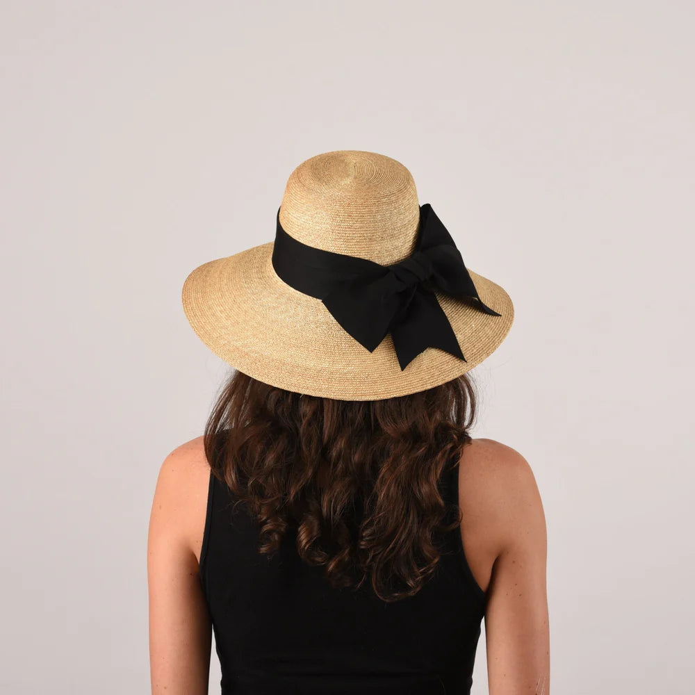 Galley Beach Medium Brim Leghorn Straw