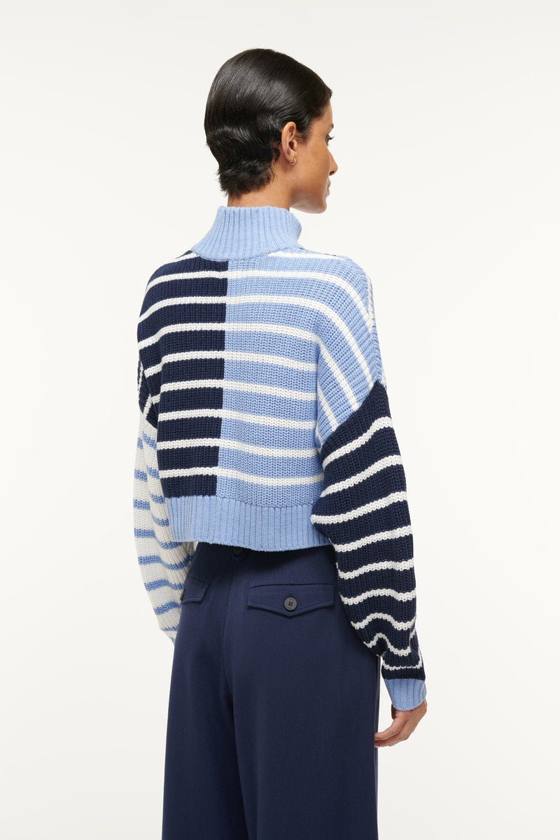 Cropped Hampton Sweater Adriatic Stripe