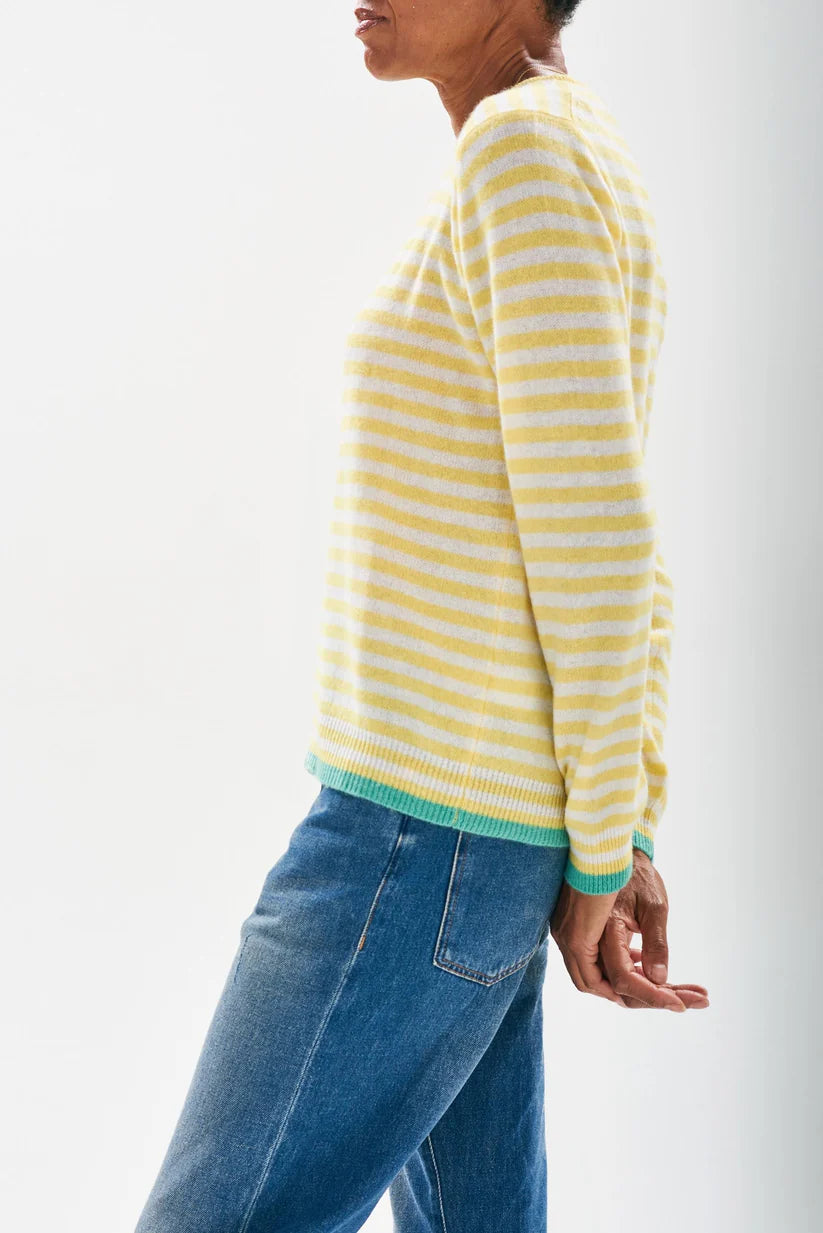 Tipped Little Stripe Crew