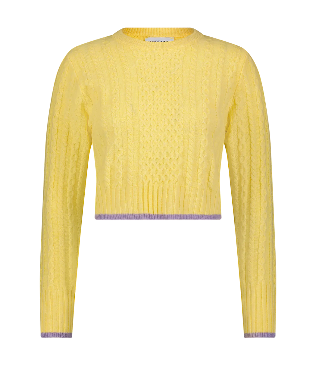 Cable Knit Crew Neck Sweater