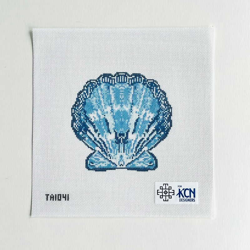Scallop Ornament Blue