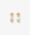 Flower Pearl Drop Earring