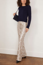 "la danza del mare" sequins flare pants