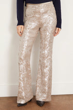 "la danza del mare" sequins flare pants