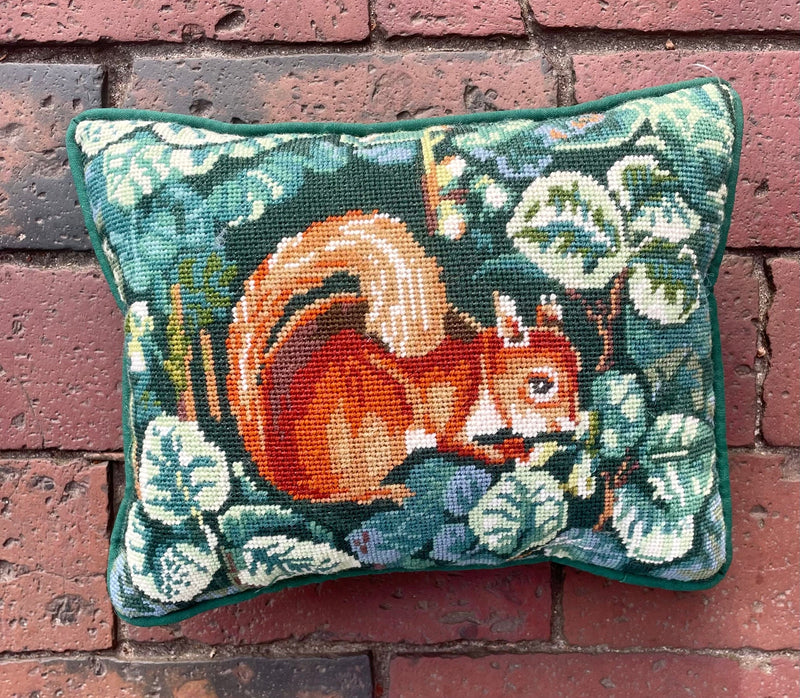From Erica's Archive - Hand Stitched Pillow Squirrel