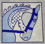 Hermes Horse Head Blue