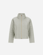 Linen Quilted Sleeve Jacket