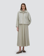Linen Quilted Sleeve Jacket