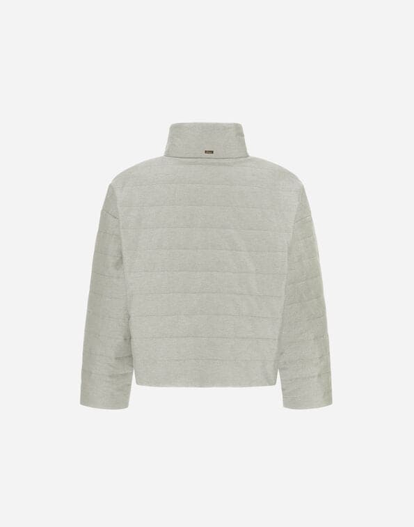 Linen Quilted Sleeve Jacket