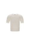 Crochet Effect Short Sleeve Top